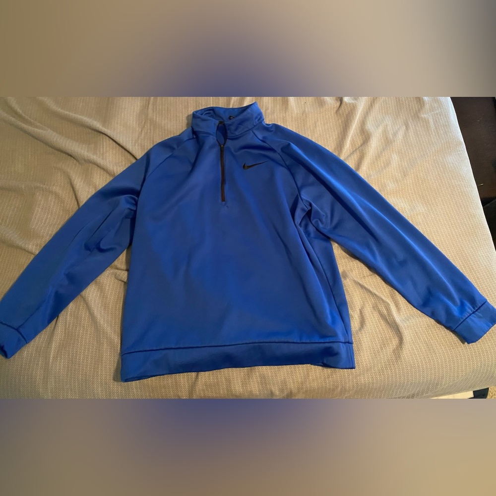 Nike Large Blue Quarter Zip Long-Sleeve - Picture 4 of 4